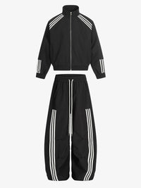 Completo Sportivo a Righe con Zip — Vista 2