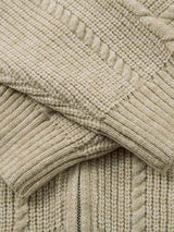 Maglione in Maglia Vintage Floreale con Zip 'Wheat Ear' — Vista 14
