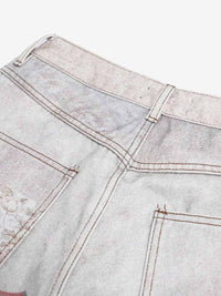 Jeans Vintage Washed con Stampa Collage — Vista 10
