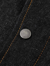 Giacca con Collo Alto in Denim 'Stand' — Dettaglio