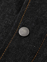 Giacca con Collo Alto in Denim 'Stand' — Dettaglio