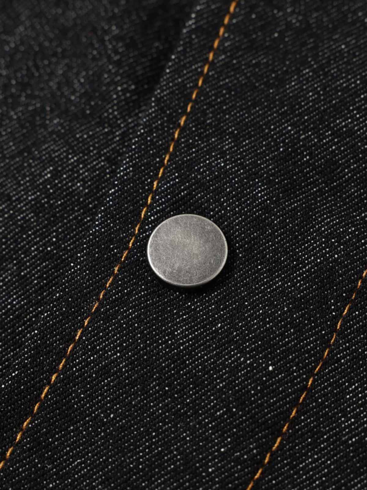 Giacca con Collo Alto in Denim 'Stand' — Dettaglio