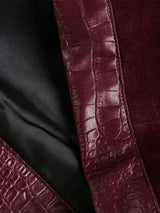 Giacca in Ecopelle Vintage con Zip in Suede 'Up' — Vista 13