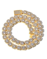 Collana a Catena Ottagonale Diamantata