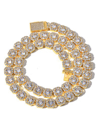 Collana a Catena Ottagonale Diamantata
