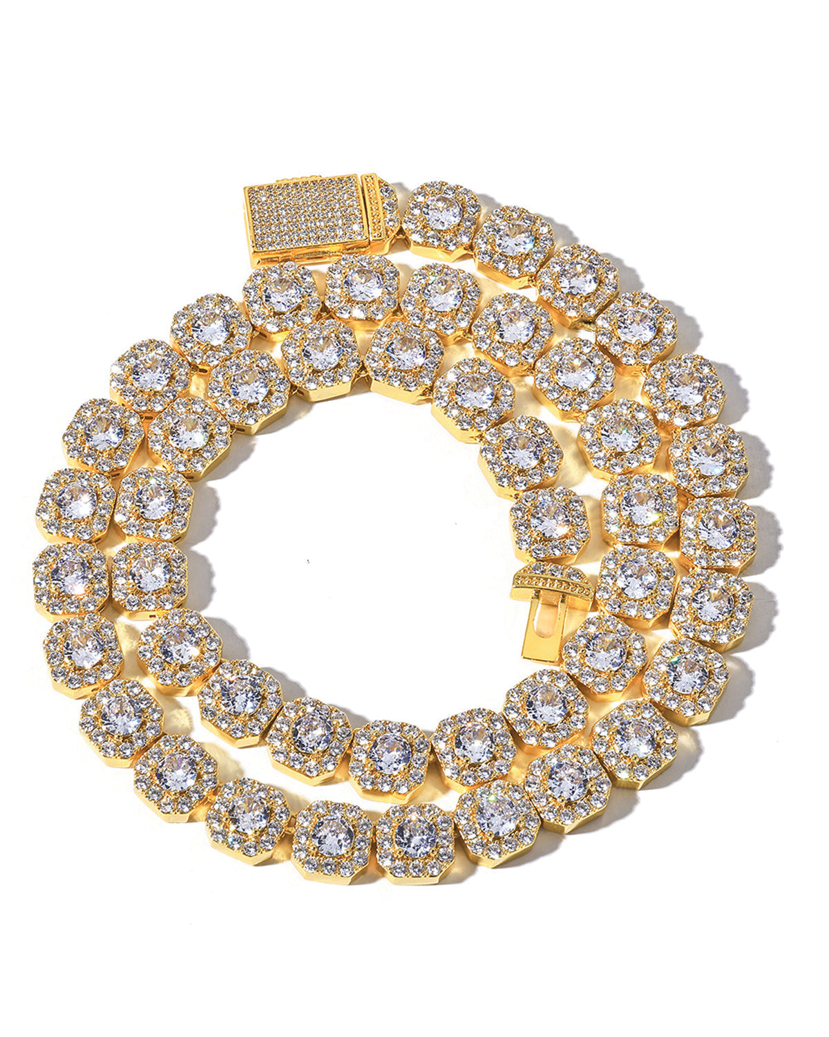 Collana a Catena Ottagonale Diamantata