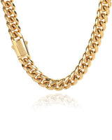 Collana a Catena Cubana Dorata