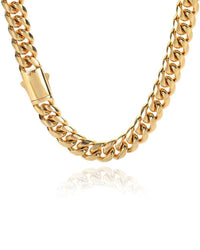 Collana a Catena Cubana Dorata