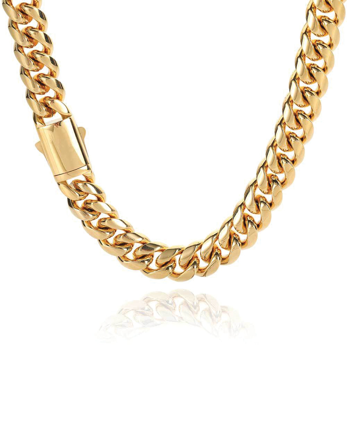 Collana a Catena Cubana Dorata