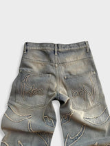 Jeans Effetto Vissuto Washed in Denim — Vista 5