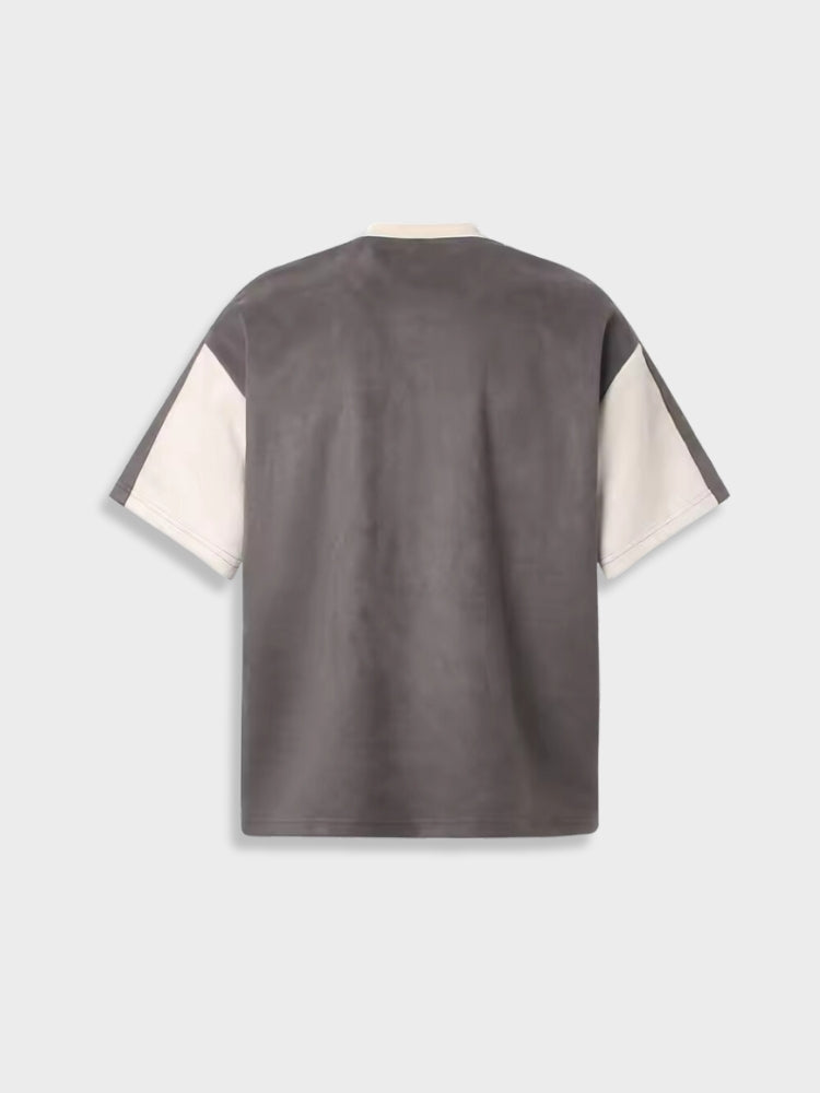T-Shirt in Suede 'GLFS' — Vista 3