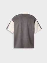 T-Shirt con Grafica 'Sun & Moon' — Grigio — Dettaglio