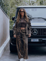 Tuta in Suede Stampa Ghepardo — Vista 7