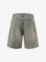 Completo in Denim Effetto Vissuto con Strappi — Vista 13