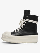 Sneakers Alte con Zip e Platform — Vista laterale