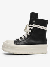 Sneakers Alte con Zip e Platform — Vista laterale