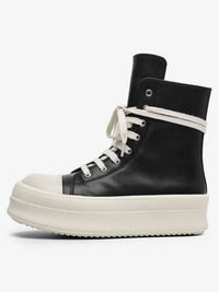 Sneakers Alte con Zip e Platform — Vista laterale