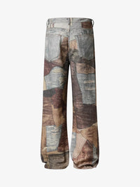 Jeans High Street Effetto Vissuto con Stampa Washed — Vista 11