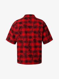 Camicia a Quadri con Stampa Pin Street — Vista 2