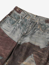 Jeans High Street Effetto Vissuto con Stampa Washed — Vista 12