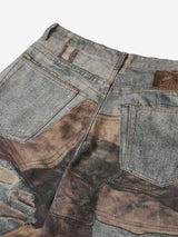 Jeans High Street Effetto Vissuto con Stampa Washed — Vista 13