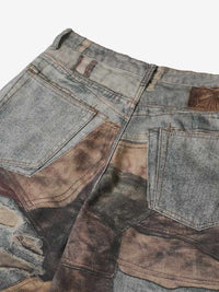 Jeans High Street Effetto Vissuto con Stampa Washed — Vista 13