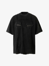 T-Shirt Washed Vintage Multitasche 'Pocket'