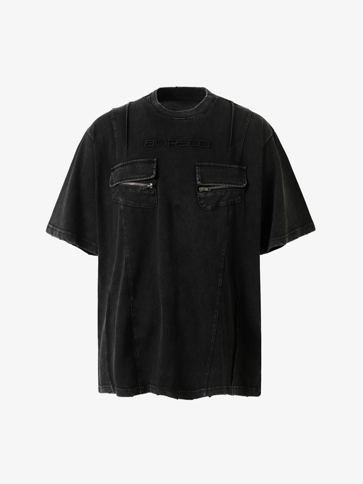 T-Shirt Washed Vintage Multitasche 'Pocket'