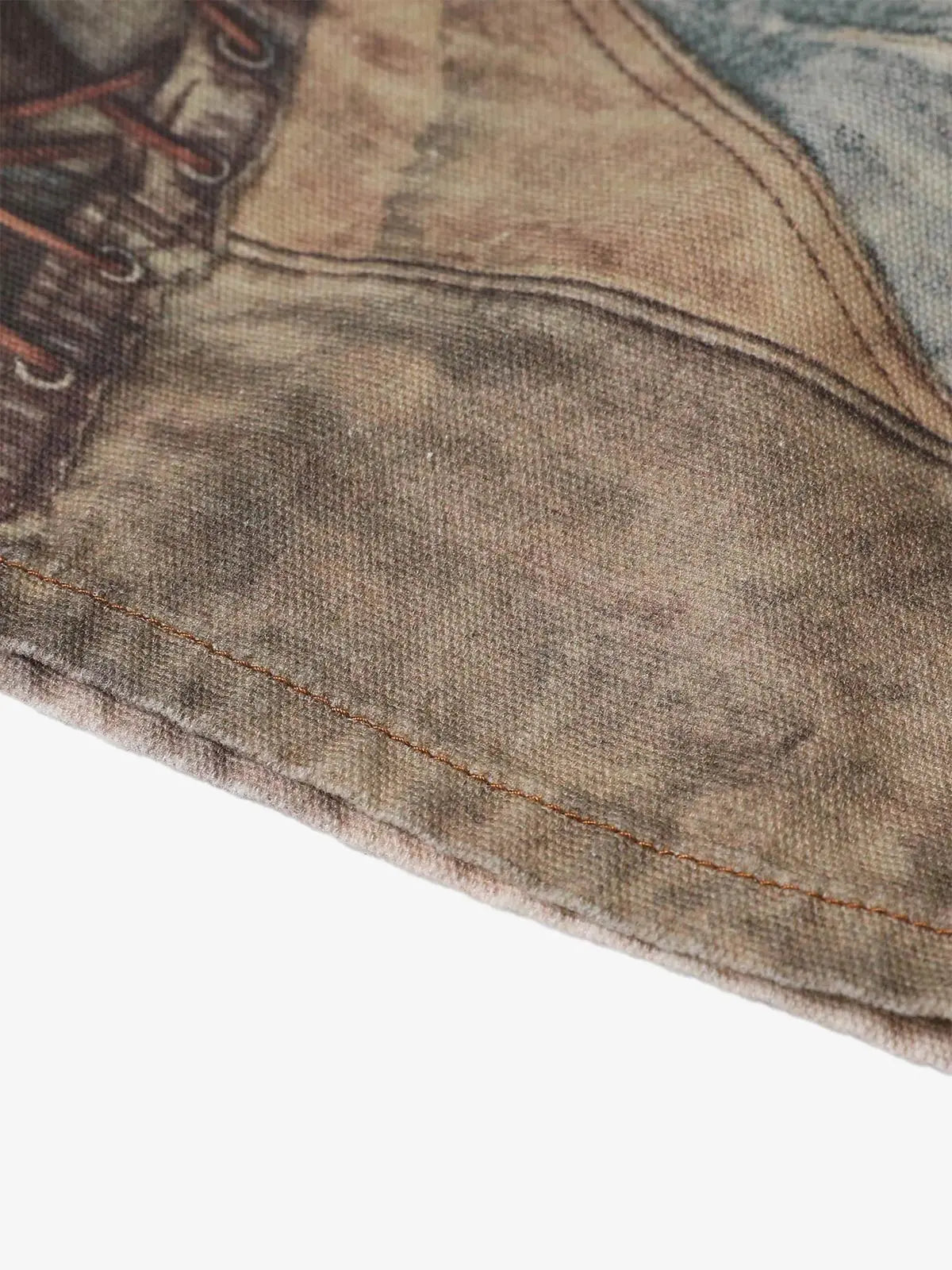 Jeans High Street Effetto Vissuto con Stampa Washed — Vista 15