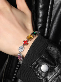 Collana con Croce e Zirconi 'Evil Eye' — Vista 6