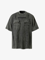T-Shirt Washed Vintage Multitasche 'Pocket' — Vista 2
