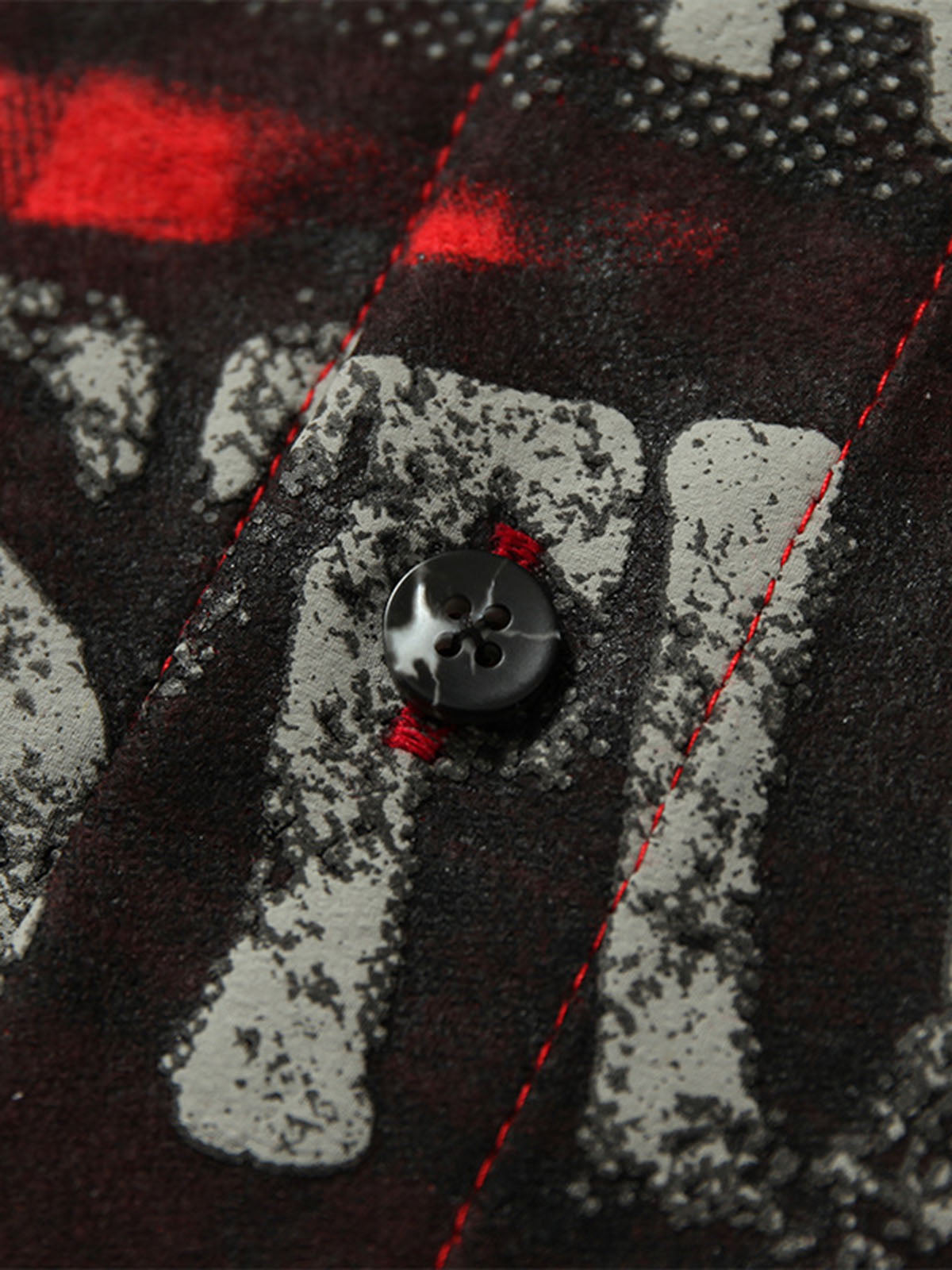 Camicia a Quadri con Stampa Pin Street — Vista 7