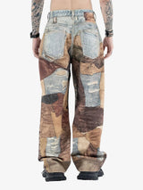 Jeans High Street Effetto Vissuto con Stampa Washed — Vista 8