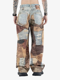 Jeans High Street Effetto Vissuto con Stampa Washed — Vista 8