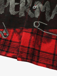 Camicia a Quadri con Stampa Pin Street — Vista 9