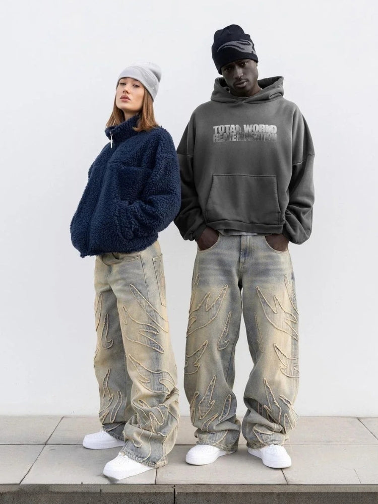 Jeans Effetto Vissuto Washed in Denim — Vista 7