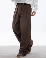 pantaloni sartoriali uomo larghi | pantaloni plissettati uomo | pantaloni a gamba larga uomo casual