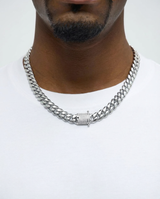 Collana a Catena Cubana Diamantata