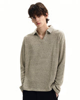 Maglione Polo Knit Misto Lana