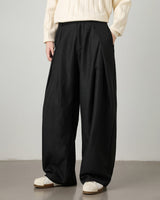 Pantaloni con pinces a gamba larga