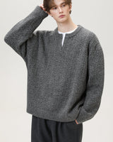 Maglione Knit con Scollo a Spacco