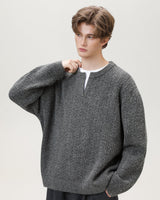 Maglione Knit con Scollo a Spacco