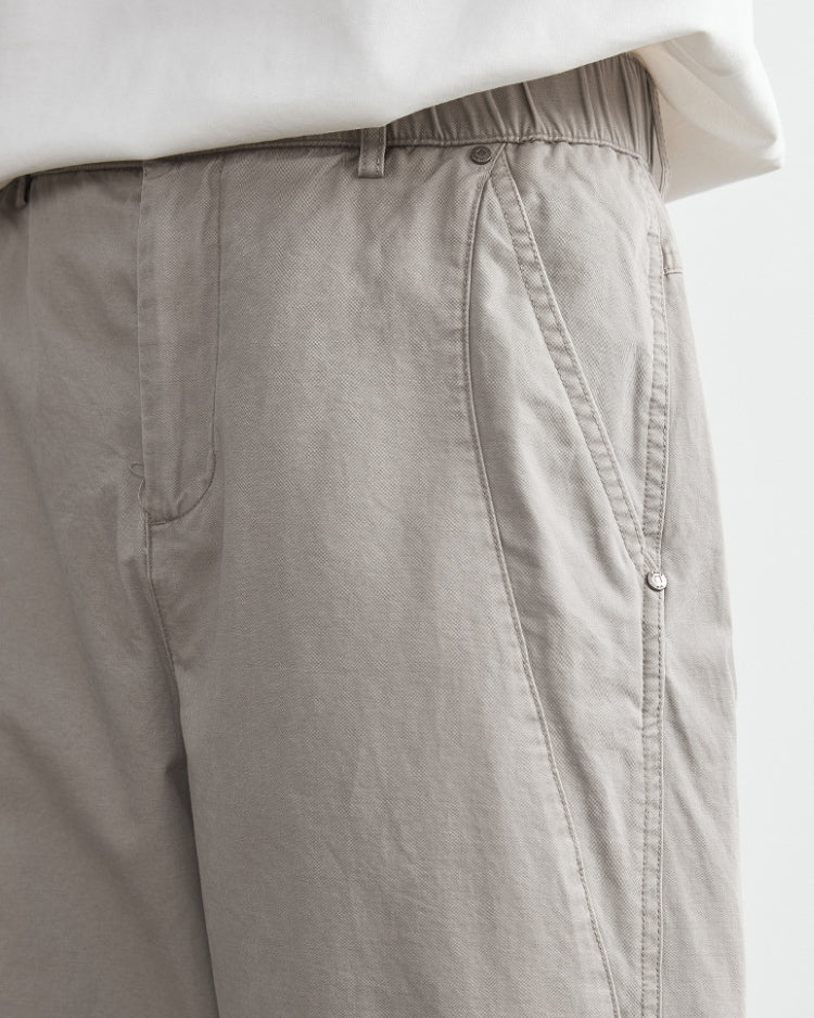 Pantaloni Effetto Jeans con Elastico in Vita