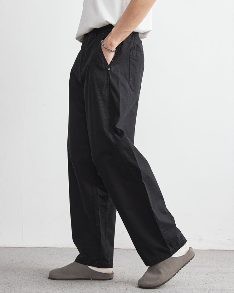 Pantaloni Effetto Jeans con Elastico in Vita