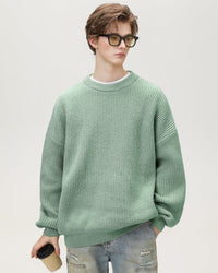 Maglione Girocollo Oversized Knit Rilassato