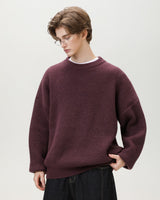 Maglione Girocollo Oversized Knit Rilassato