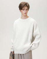 Maglione Girocollo Oversized Knit Rilassato