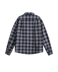 Overshirt a Quadri in Cotone