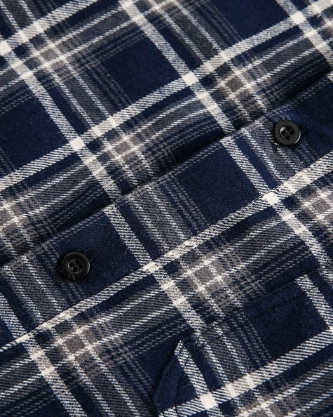 Overshirt a Quadri in Cotone