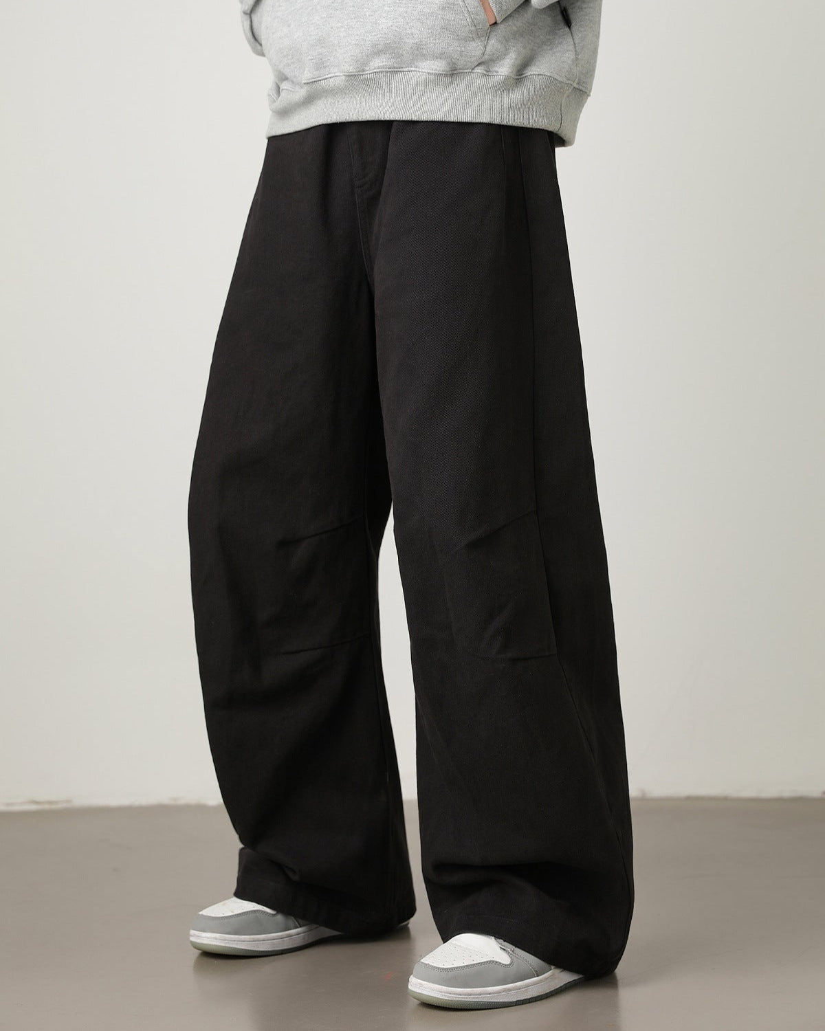 Pantaloni utility a gamba larga